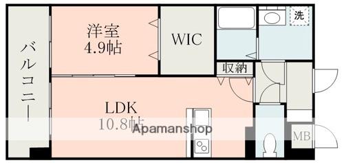 フェニックスハイツ月出(1LDK/3階)の間取り写真