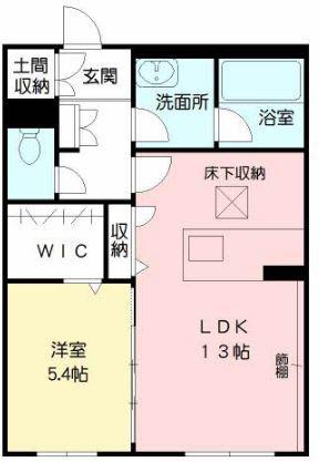 シャーメゾンアメニティ御領Ⅰ(1LDK/1階)の間取り写真