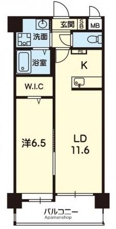 MON REVE平成(1LDK/5階)の間取り写真