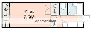 モイセス花立A棟(1K/1階)の間取り写真