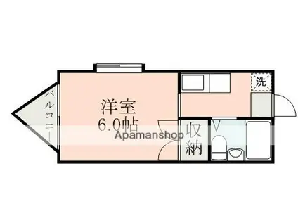 グリーンコーポ阿部(1K/1階)の間取り写真