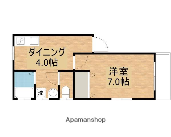 リーベンハウスZ 8番館(1DK/1階)の間取り写真