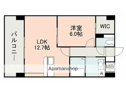 L-フィネス(1LDK/4階)の間取り写真