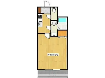 クロノス25上熊本(1K/10階)の間取り写真