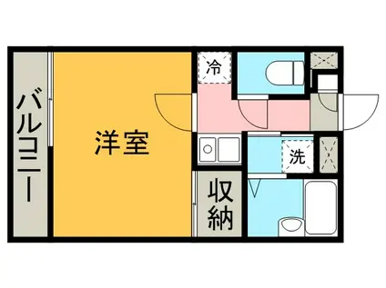 レオパレスSKY I(1K/3階)の間取り写真