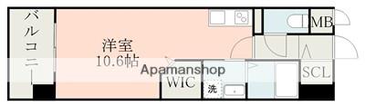 ノールエスト(ワンルーム/3階)の間取り写真