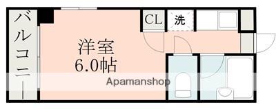 キャッスルマンション(ワンルーム/4階)の間取り写真
