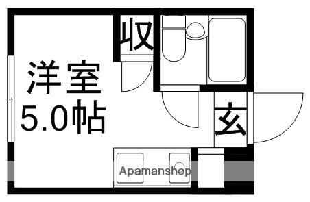 メゾンユニテ(ワンルーム/4階)の間取り写真
