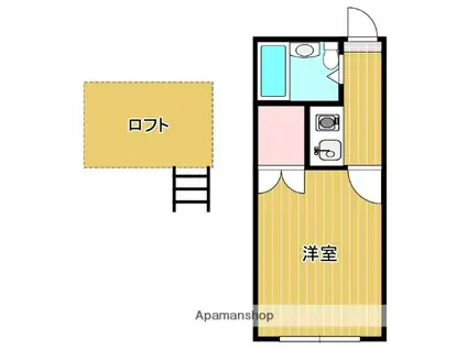 エンゼルハイツ帯山(1K/1階)の間取り写真