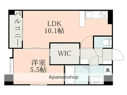 メイン白山(1LDK/2階)の間取り写真