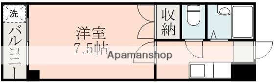 第一渡鹿ハイツ(1K/2階)の間取り写真