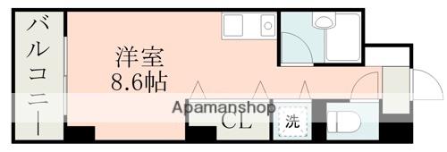 MRRくまもとRESIDENCE(ワンルーム/10階)の間取り写真