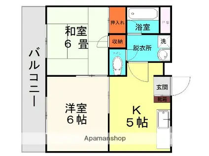 KINGDOM21(2K/3階)の間取り写真