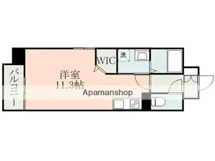 サムティ呉服レジデンス(ワンルーム/9階)の間取り写真