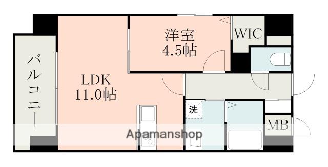 PROST(1LDK/6階)の間取り写真