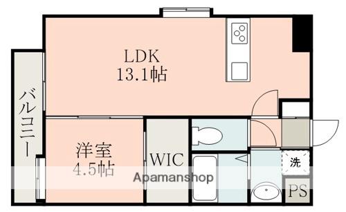 SG1大津(1LDK/7階)の間取り写真
