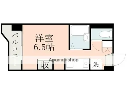 ルフェール熊本通町(ワンルーム/11階)の間取り写真