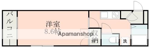 コート本荘(1K/1階)の間取り写真
