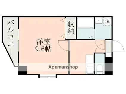 ニュー水前寺(1K/3階)の間取り写真