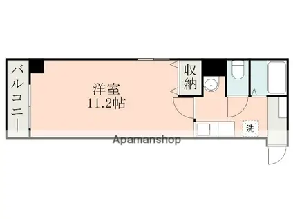 リバティ子飼(1K/1階)の間取り写真