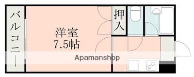 高橋ハイツ(1K/3階)の間取り写真