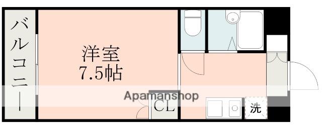メルシーハイツ(1K/3階)の間取り写真