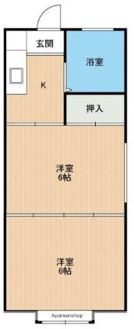 サンリッチ16(2K/3階)の間取り写真