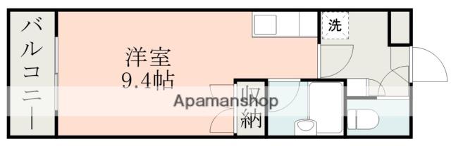 メイン熊大北(ワンルーム/2階)の間取り写真