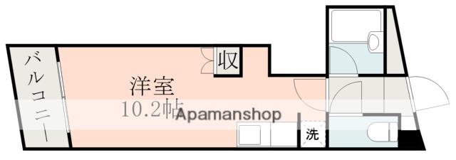 メイン熊大北(ワンルーム/1階)の間取り写真