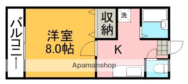 近見コーポ(1K/1階)の間取り写真
