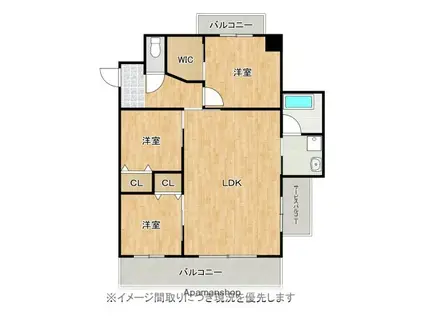 AXIA VON HOTAKUBO(3LDK/5階)の間取り写真