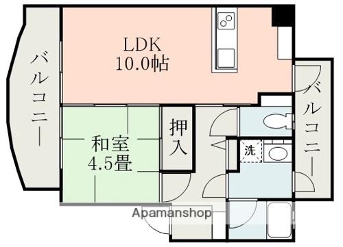 アニバーサリー25(1LDK/2階)の間取り写真