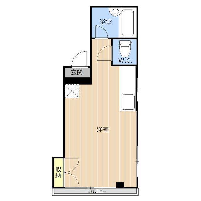新町リバージュ(ワンルーム/5階)の間取り写真