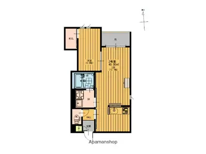 REGALEST T&H(1LDK/3階)の間取り写真