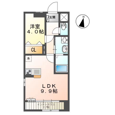 ネクストステージ(1LDK/1階)の間取り写真