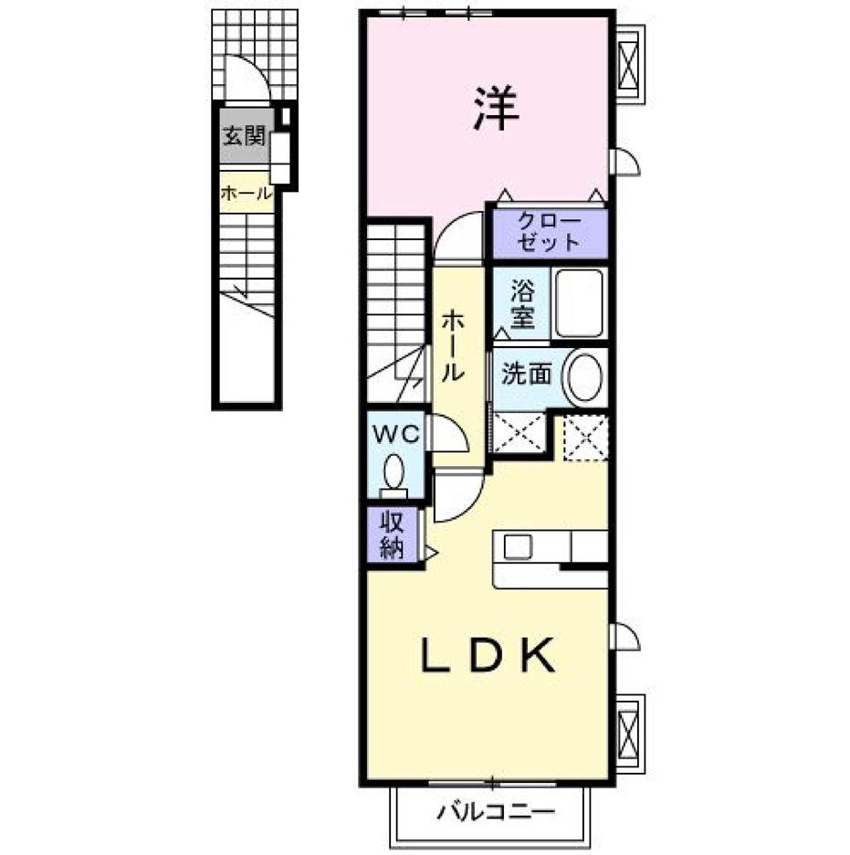 サニ-パレスⅠ(1LDK/2階)の間取り写真