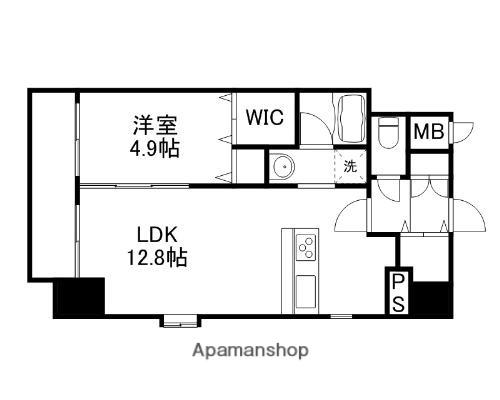 L VITA水前寺(1LDK/7階)の間取り写真