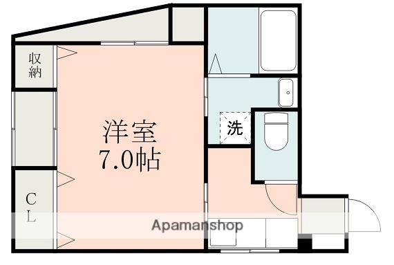 ヴィサージュ大江2(1K/4階)の間取り写真