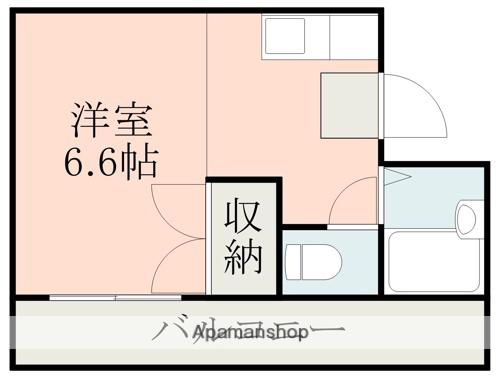 ロフティ天神(ワンルーム/4階)の間取り写真