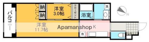 ピエス白山(2K/2階)の間取り写真