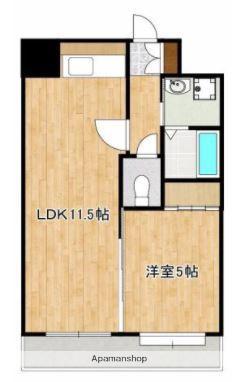 アーバングランデ本荘(1LDK/8階)の間取り写真