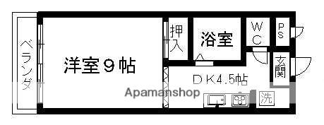 フラワーコーポ立田(1DK/2階)の間取り写真
