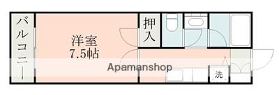 新大江プラザマンション(1K/2階)の間取り写真