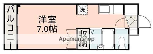 コート本荘(ワンルーム/4階)の間取り写真