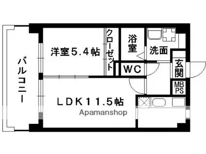 AROUSE MANSION(1LDK/2階)の間取り写真