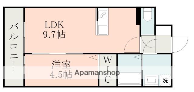 キルシュ・バオム(1LDK/2階)の間取り写真