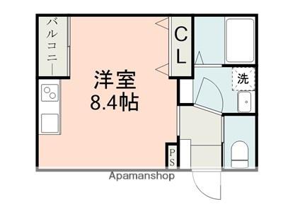 ライトアロー 楠(ワンルーム/1階)の間取り写真