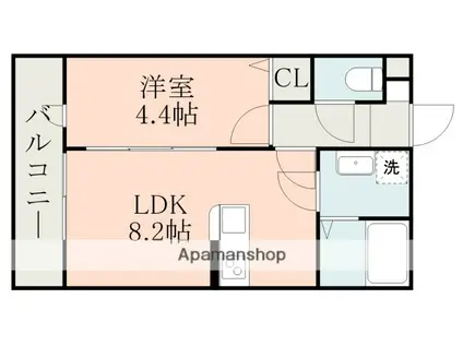IMAX RESIDENCE 大津(1LDK/1階)の間取り写真