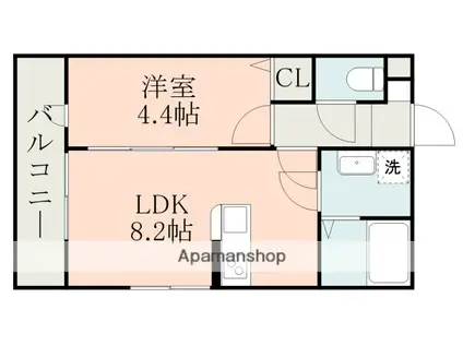 IMAX RESIDENCE 大津(1LDK/1階)の間取り写真