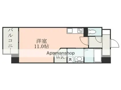 EST BLUE(ワンルーム/7階)の間取り写真